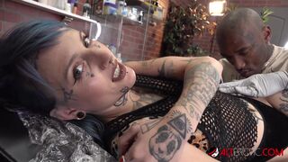 River Dawn Ink Breaks in New Tattoo Artist Kaptehn Trap Then Gets Fucked by Sascha Ink