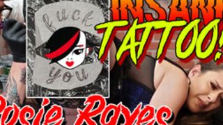 Rosie Rayes Gets an Asshole Tattoo then takes a cream pie!