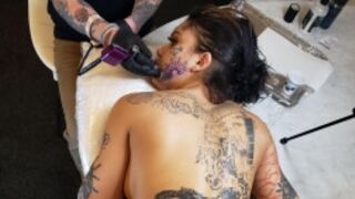 Genevieve Sinn Gets Face Tattoo and Fucked While Doing it