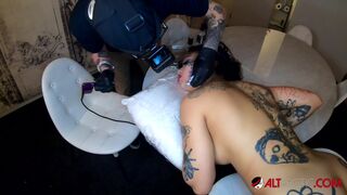 Genevieve Sinn Gets Face Tattoo and Fucked While Doing it