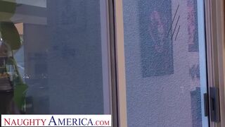 Aubrey Addams fucks sugar daddy for rent money