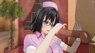 3D HENTAI nurse examines your penis