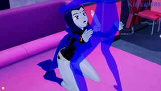 Raven and I have deep sex in a secret room. - Teen Titans Hentai