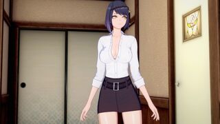 Sex session with Kujou Sara [Hentai 3D]