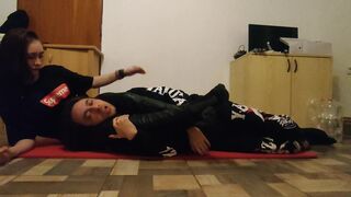 Headscissors - Leather leggings - Handgag