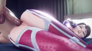 ⭐Lili Moussaieff - HARD AND SLOW ANAL SEX ON OVERWATCH D.VA - (3D HD)