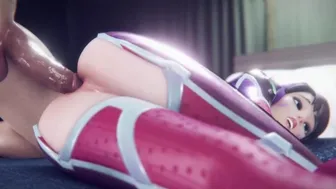 ⭐Lili Moussaieff - HARD AND SLOW ANAL SEX ON OVERWATCH D.VA - (3D HD)