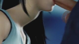 ⭐Lili Moussaieff - EXTREME Hard Deepthroat in Tifa Lockhart - (3D HD )