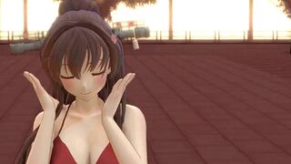 【MMD】I like Yamato type! Snow! Serious magic!【R-18】