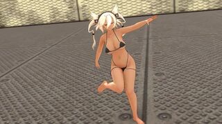 【MMD】Musashi-chan - Gentleman!【R-18】