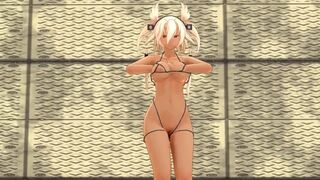 【MMD】Musashi-chan - Gentleman!【R-18】