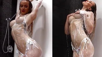 SecretCrush4K - Soapy Plump Ass & Perfect Tits Teen Masturbating In Shower