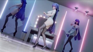 【R18-MMD】bl102布料 - Honkai Impact 3rd 崩坏三 APHO Raiden Mei 芽衣 Gimme×Gimme