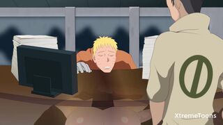 Naruto Next Generations - Hinata visits Naruto in his office to fuck (Hentai Parody)