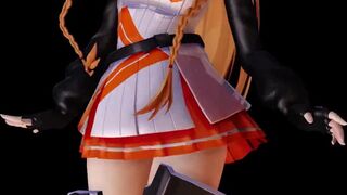 【MMD】Mirai Suenaga Solar Marine【R-18】