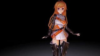 【MMD】Mirai Suenaga Solar Marine【R-18】