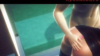 Tifa Lockhart Anime Cosplay Squirt With Dildo 3D Animation