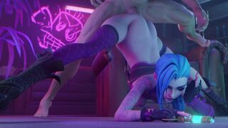 League Of Legends Jinx Getting Dicked Down Hard Fuck
