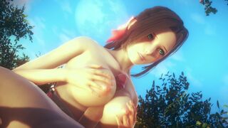 Aerith SUCKED A BIG DICK RIGHT IN THE PARK | 3D Hentai Final Fantasy VII