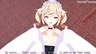 Maid Barbara giving you reward [Hentai 3D]