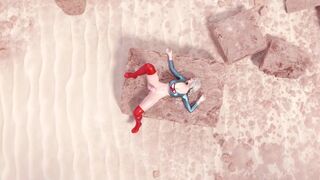 3D Futanari Animation - Shemale SuperWoman vs Wonder Woman, Hot Blonde Sexy Fucking