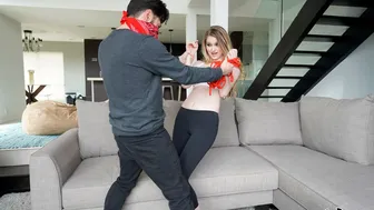 Big Tit Cream Pie - Busty Bunny Roughed Up For A Creampie