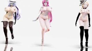 MMd r18 sexy bitches so hot and glossy body don’t try to cum or else bouncer will fuck you 3d hentai