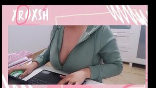 twitch bitch teasing with her boobs