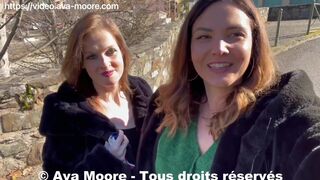 Ava Moore - Baise lesbienne avec Jade Latour dans un télécabine filmée par un inconnu - VLOG X