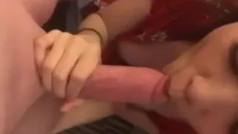 Asian Girl Worshiping A Big White Cock Part 2 - FAPCAT