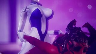 Sexy Robotic Cyborg Girl Fucks Succubus with her Futanari Fat Cock Subverse
