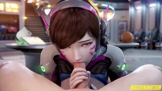 D.Va Facial/Creampie - Overwatch