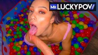 Mr Lucky POV - Bubbly Round Booty Babe In Ball Pit
