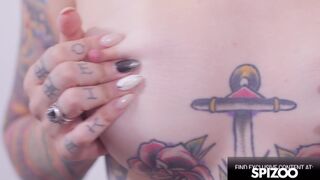 Skinny Tattooed Slut Rocky Emerson Loves Nathan's Cock - Spizoo