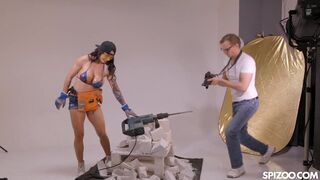 Busty Model Chloe Lamour Fucks Her Fit Photographer During A Photoshoot
