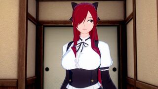 POV-Long sex session with Erza Scarlet Hentai 3D