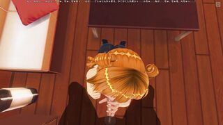 3D HENTAI POV Redhead girl sucks cock until you cum