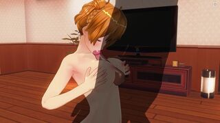 3D HENTAI Village girl titjob your cock