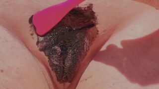 Put glue mask on my fat pussy. Taking of  huge cum and squirt. Watch till the end!!!