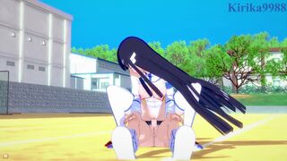 Satsuki Kiryuin and Ryuko Matoi have deep futanari sex in the schoolyard. - KilllaKill Hentai