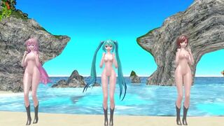 【MMD】Weekender Girl (red skin)【R-18】