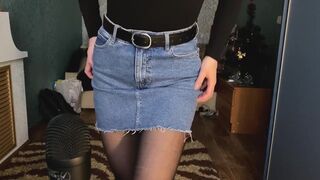 ASMR - See Through Pantyhose Request Scratchiest and Rubbing