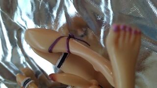 Futanari figure gets a giant cumshot