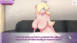 Waifu Hub [PornPlay Parody Hentai game] Rosalina couch casting - Part2 hot MILF pussy