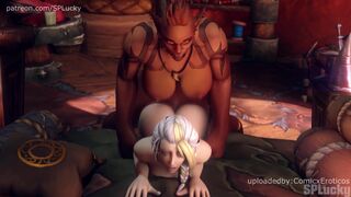 WoW Porn Animations! Jaina Proudmore getting her ass fucked by an Orc