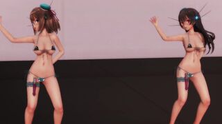 【MMD】Maya-chan & Toriumi-chan - who couldnt win after all are enthusiastic about the vibes【R-18】