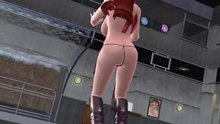 【MMD】Kasuko (red) - Get Lucky【R-18】