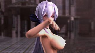 【MMD】HAKU-san Burning【R-18】