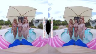 It's a very naughty 4th of July with Madelyn Monroe, Madison Morgan, & Lexi Luna