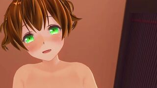 3D HENTAI POV Redhead shy rides your cock and cums